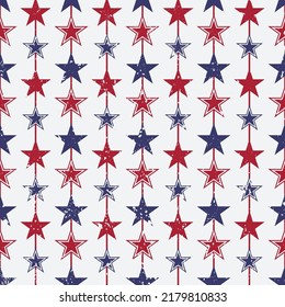 patriotic USA seamless pattern vector image