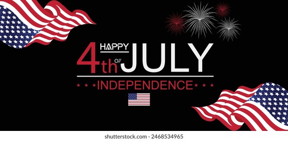 Patriotic Vector Art for a Happy 4th of July