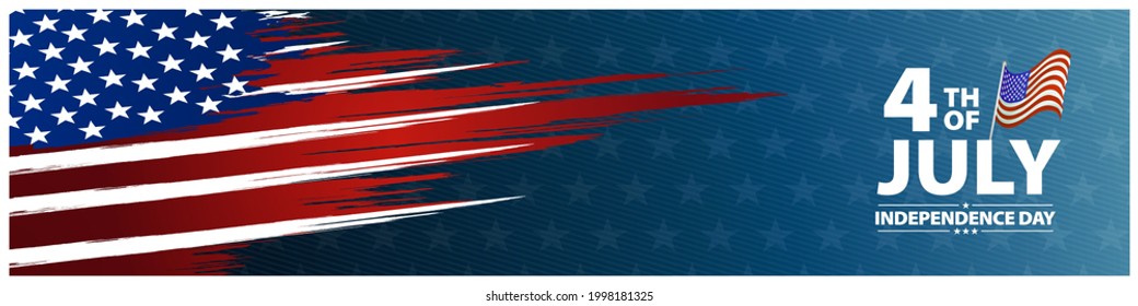 patriotic vector background for fourth of july