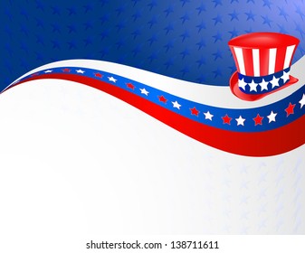 Patriotic wave background
