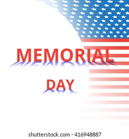Patriotic wave background. American background design with space for your text. American flag vector illustration