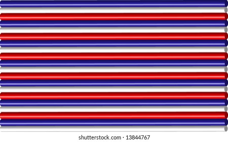 Patriotically Colored bars  background Vector