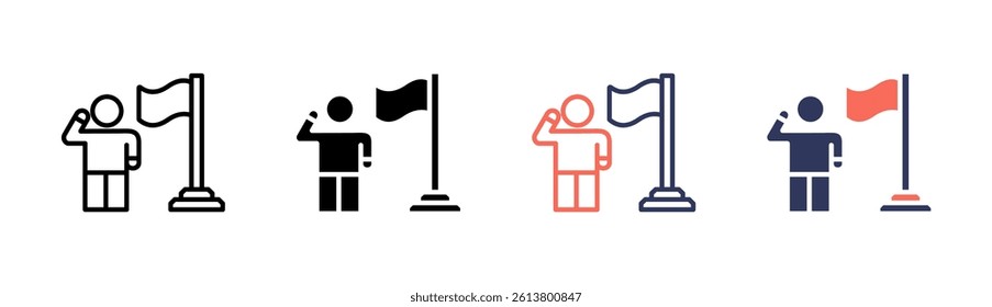 Patriotism Icon Element For Design And Vector