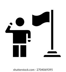 Patriotismus Icon Element für Design und Vektor