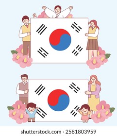 Patriotism, Korea, Three Days, Liberation Day, Liberation Day, Taegukgi, Mugunghwa, Mansae, Independence, Liberation, Anniversary, National Holiday, Courage, Nation, Korea, Freedom