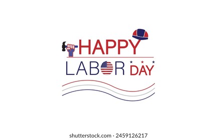 Patriotism to Your Labor Day Wishes with this USA Flag Design