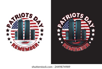 patriots' day t-shirt design vintage typography