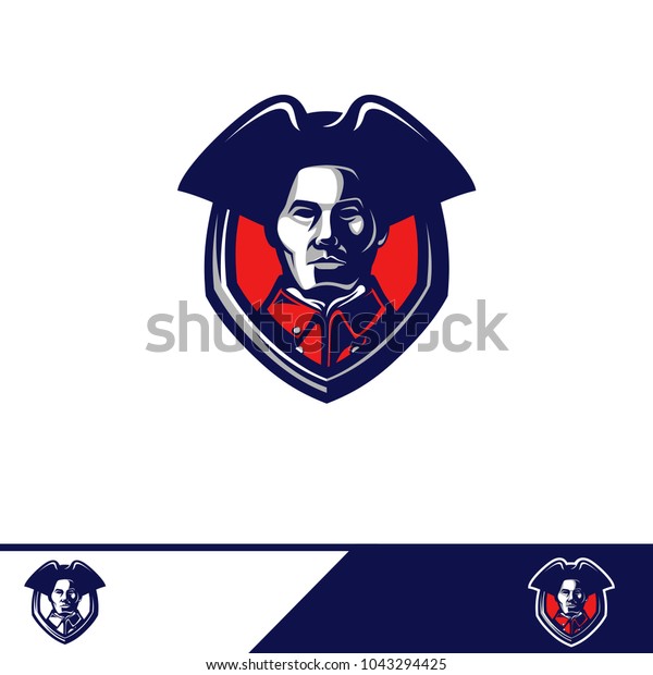 Patriots Logo Design Stock Vector Royalty Free 1043294425