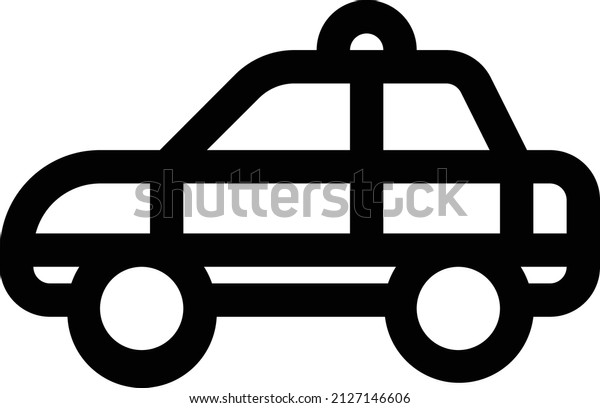 Patrol Police Car\
Transportation Icon Pixel Perfect. Transportation Illustration.\
Transportation Design