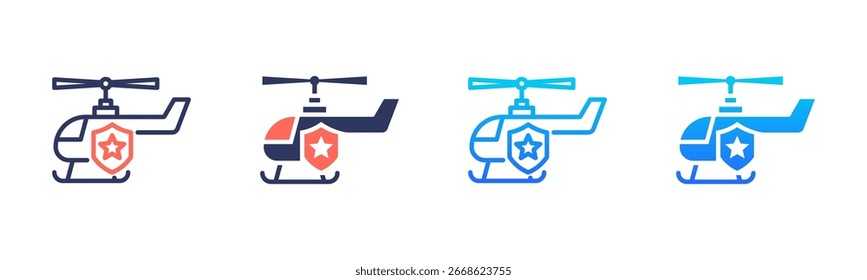 Paquete de iconos de patrullas en varios estilos