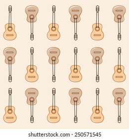 patron of classical guitars in two colors