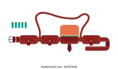 The patronage of bullets, vector illustration