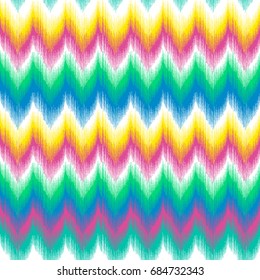 Patten chevron zigzag tribal ethnic seamless. vector Hand drawn zig zag background. Blue trendy chevron illustration. 