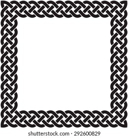 Patten frame executed in black-and-white color.