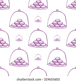  patten with seamless macaroon