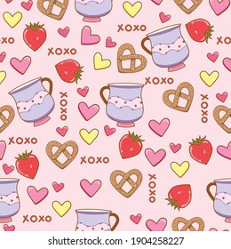 Design des Patters, spezieller Hintergrund für san valentine Vektordesign 