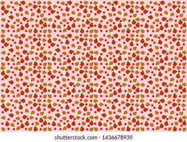 patter fruit on pink background
