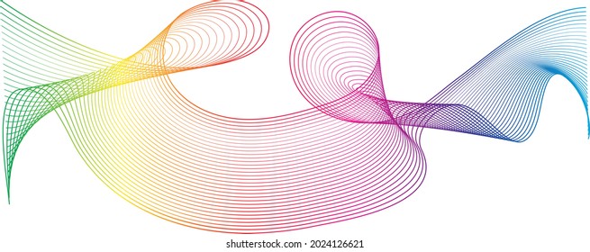 Pattern.EPS 10 Vector Illustration high resolution Rainbow color lines abstract pattern background.