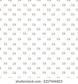 Pattern 2023. Seamless pattern with the symbols of the year a hare. Cartoon vector illustration.