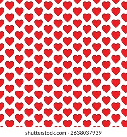 pattern with 3d love shape vector