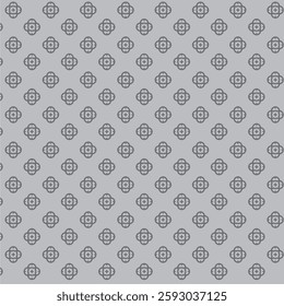 pattern with 4 circles with a flower motif in the middle
