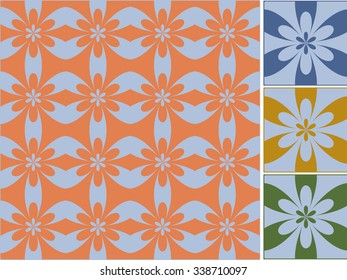 Pattern #6. Vector seamless pattern (tiling). Modern abstract stylish texture. Suitable for ceramic, pattern fills, background, surface textures. Set of "Geometric ornaments".