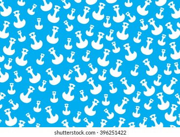 Pattern Abstract Anchor on Blue Background, Texture, Vector