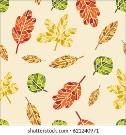pattern abstract autumn leaves