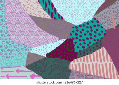 pattern. Abstract background with brush strokes. Monochrome hand drawn texture. Modern graphic design.Hand drawn striped.	
