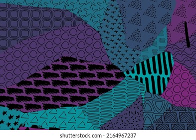 pattern. Abstract background with brush strokes. Monochrome hand drawn texture. Modern graphic design.Hand drawn striped.	