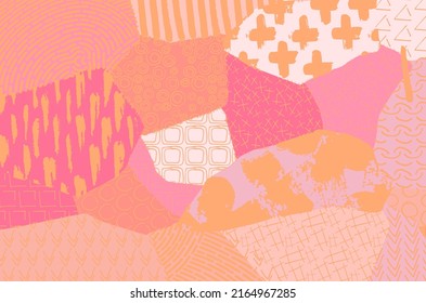 pattern. Abstract background with brush strokes. Monochrome hand drawn texture. Modern graphic design.Hand drawn striped.	