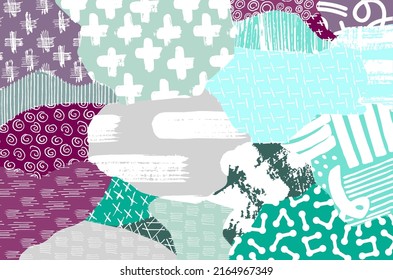 pattern. Abstract background with brush strokes. Monochrome hand drawn texture. Modern graphic design.Hand drawn striped.	