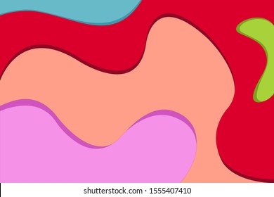 Pattern abstract background with color curve line.