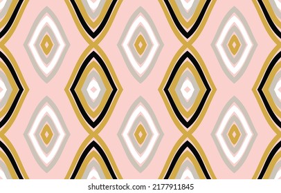 Pattern abstract background Geometric ethnic seamless pattern design. Aztec fabric carpet mandala ornament boho native chevron textile decoration