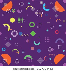 Pattern, abstract background with geometric shapes. Figures of bright colors.
