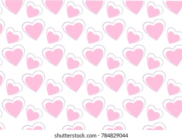 Pattern abstract background graphic style color burst vector love heart valentines day idea design
