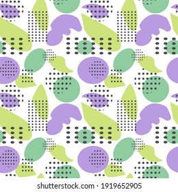Pattern with an abstract background of pastel colors. Vector illustration. Modern trendy design for various decor - wrapping paper, fabric, brochures, covers and scrapbooking, posters. 