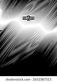 Diseño abstracto del jersey blanco y negro del patrón para la sublimación