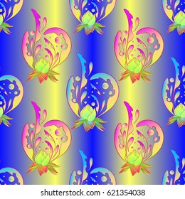 Pattern of the abstract blossom banana