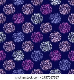 Patrón de círculos abstractos. flores decorativas. Ilustración vectorial sin inconvenientes. Se puede usar para fondo de pantalla, relleno de imágenes, página web, fondo, superficie.