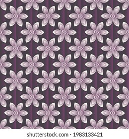 Patrón de flores decorativas abstractas, forma geométrica. Se puede usar para fondo de pantalla, relleno de imágenes, página web, fondo, superficie.