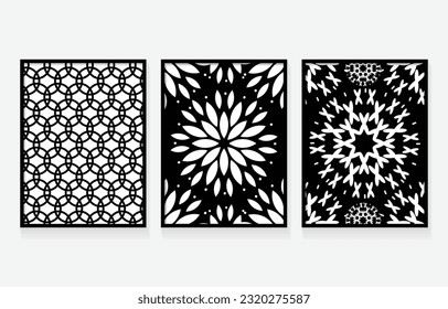 diseño abstracto de patrón color negro en fondo de marco
