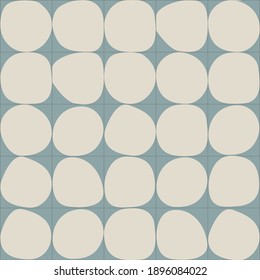 Pattern abstract dot seamless simple mint and beige modern texture.