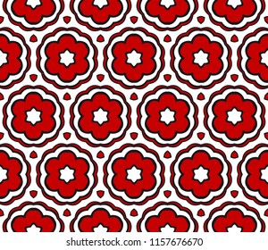 Pattern of abstract floral flowers. Seamless vector illustration. for design greeting cards, backgrounds, wallpaper, interior design.