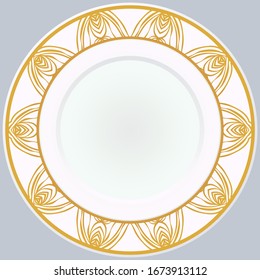 Patrón Con Ornamento Abstracto Floral. Patrón oriental. Vector