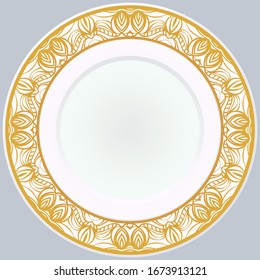 Patrón Con Ornamento Abstracto Floral. Patrón oriental. Vector