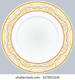 Patrón Con Ornamento Abstracto Floral. Patrón oriental. Vector