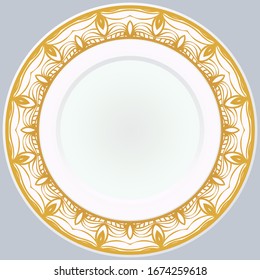 Muster mit abstraktem floralem Runddekor. Orientalisches Muster. Indische, marokkanische, mystische, osmanische Motive. Anti-Stress Therapy Muster. Vektorillustration