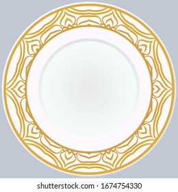 Patrón Con Ornamento Abstracto Floral. Patrón oriental. Motivos Indios, Místicos, Otomanos. Patrón de tratamiento antiestrés. Vector