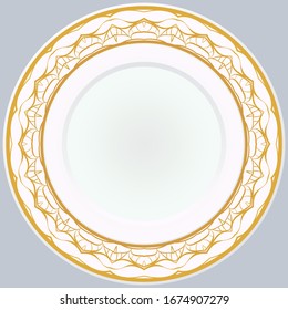 Patrón Con Ornamento Abstracto Floral. Patrón oriental místico. Motivos indios, marroquíes u otomanos. Patrón de tratamiento antiestrés. Vector